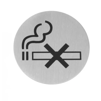 Afbeelding van Hendi Deurbordje Deurschild Muurschild Verboden te Roken Ø7,5cm