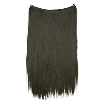Afbeelding van CAISHA 50 cm, 1 streng, met elastische band, haarverlenging, glad, hittebestendig, bruin, E111