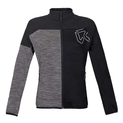 Afbeelding van Rock Experience KOBRA MOCK NECK FZ Women Fleece S Caviar + Grey Melange