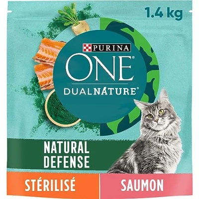 Afbeelding van 1,4kg Dual Nature Sterilized Zalm met Spirulina Purina One Kattenvoer