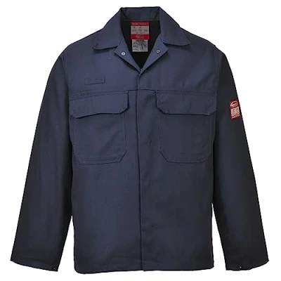 Afbeelding van Portwest BIZ2 Bizweld FR vlambestendige werkjas voor heren, marineblauw, 4XL