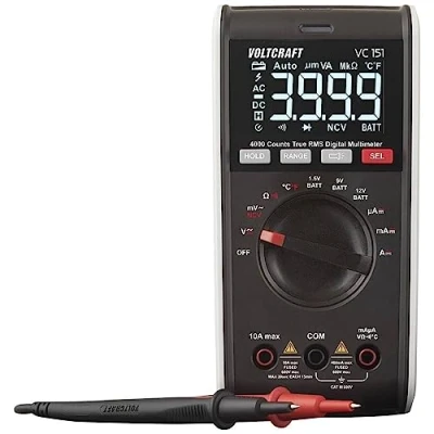 Afbeelding van VOLTCRAFT VC151 Multimeter Kalibratie (ISO) Digitaal CAT III 600 V Weergave (counts): 4000
