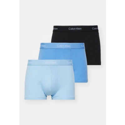 Afbeelding van Calvin Klein Underwear LOW RISE Trunk 3 PACK Onderbroeken Black/glacier/blue bell, Heren, Maat: Small, bell