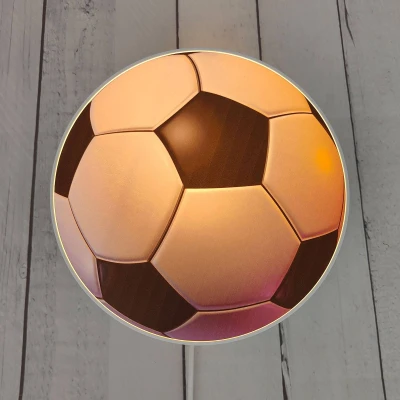 Afbeelding van Wandlamp Voetbal met schakelaar en stekker