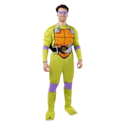 Afbeelding van FUNIDELIA Donatello Kostuum voor mannen De Ninja Turtles Maat: M
