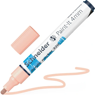 Afbeelding van Schneider acrylmarker Paint it 320 4mm abrikoos S 120236