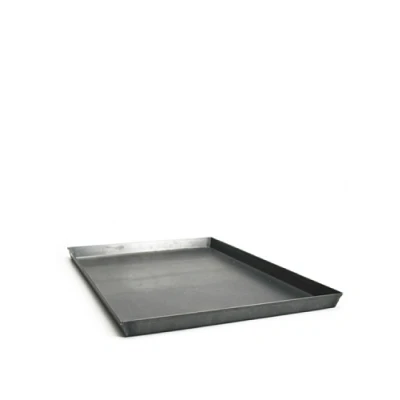 Image de Pentole Agnelli Plat rectangulaire en tôle Bleue, épaisseur 0,8 cm, Noir 40 x 30 3 cm