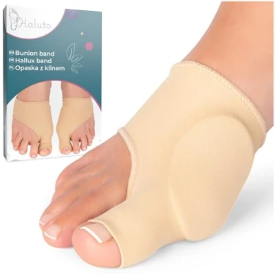 Afbeelding van HALUTO Hallux Valgus Teenscheider Teenbandage Sokken met gel bescherming Voetbandage voor schoenen