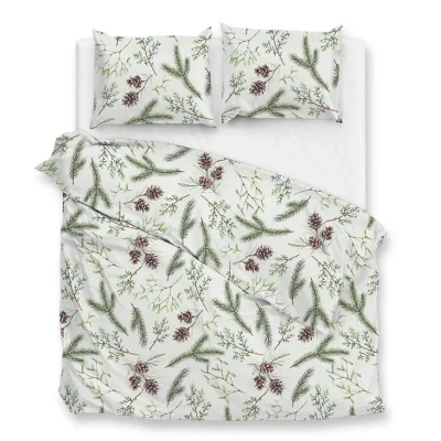 Afbeelding van Zohome Pino Dekbedovertrek Extra breed 260x200/220 cm Green