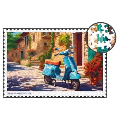 Afbeelding van Milliwood Hello Traveler Verbazingwekkende puzzels plezier voor het hele gezin in onregelmatige vorm Rome 51 x 34 cm 500 elementen