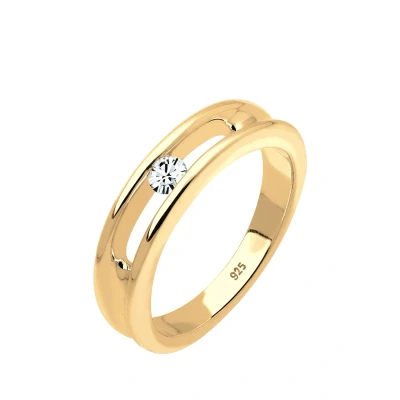 Afbeelding van Elli ring Dames solitaire klassiek met kristallen in 925 sterling zilver