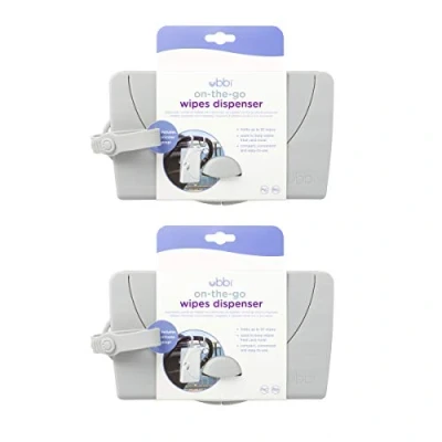 Afbeelding van Ubbi doekjes doos, Doekjesdispenser, grijs, 2 stuks, stuks