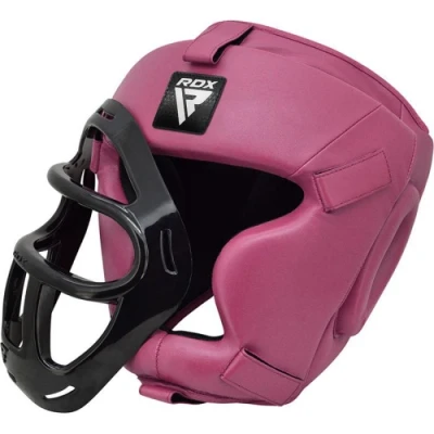 Afbeelding van RDX Sports T1 Hoofdbeschermer Met Verwijderbare Gezichtskooi Roze Small Kleur: Boksen Boks Bescherming Bokshelm