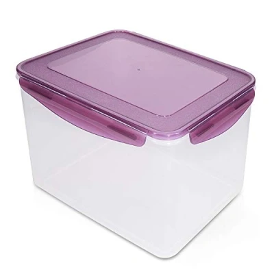 Afbeelding van Navaris meal prep bakje Vershoudbakje van kunststof Vershouddoos met deksel Inhoud 9 liter Geschikt voor vriezer en magnetron
