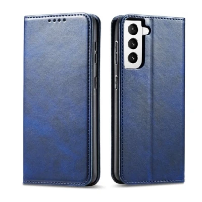 Afbeelding van Casecentive Leren Wallet case Luxe Samsung Galaxy S21 Plus blauw