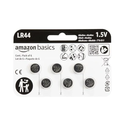 Afbeelding van Amazon Basics LR44 6PK Lithium knoopcel 6 stuks