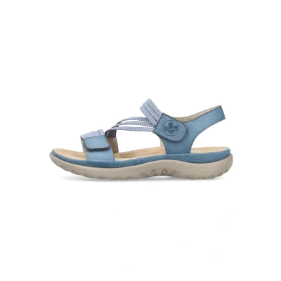 Afbeelding van Rieker Sandalen blauw Textiel Dames Maat 41