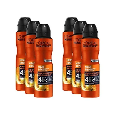 Afbeelding van 6x L&#039;Oreal Men Expert Deospray 150ml Heat Protect
