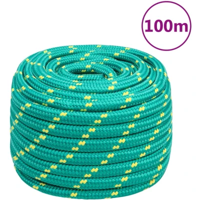 Afbeelding van vidaXL Boottouw 20 mm 100 m polypropyleen groen