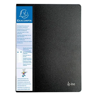 Image de Porte Vues Exacompta polypropylène 8/10e 20 Noir