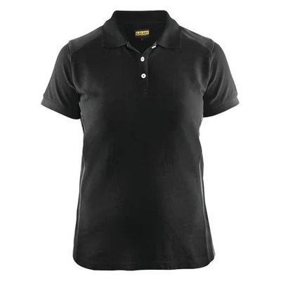 Image de Polo femme noir/gris foncé