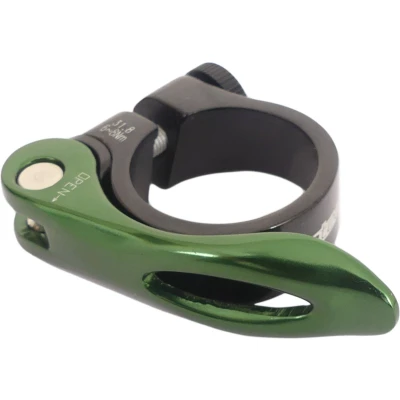 Afbeelding van Zadelpenklem Ergotec SCQ 0100 ø31,8 aluminium met snelspanner zwart/groen