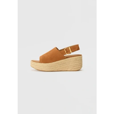 Afbeelding van Fitflop Sandales compensées Platfforms pour femme, Bronzage profond, 41 EU