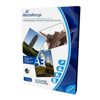 Afbeelding van MediaRange hoogglans A3 (297x420mm) inkjet fotopapier 50 vellen 200 gr/m­²