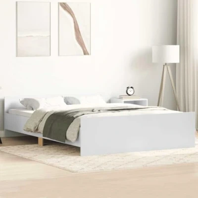 Image de vidaXL Cadre de lit sans matelas blanc 120x190 cm3203775