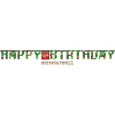 Afbeelding van Letterslinger TNT Minecraft Party met leeftijd 320x25cm