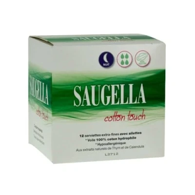Afbeelding van Saugella Cotton Touch Nuit 12 Extra Fijne Handdoeken met Vinnen