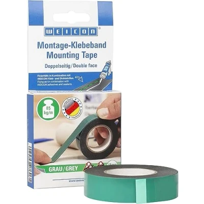 Afbeelding van WEICON 14050319 Montagetape Grijs (l x b) 3 m 19 mm 1 stuk(s)
