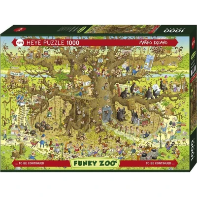 Afbeelding van Puzzel Monkey Habitat 1000 Heye 29833