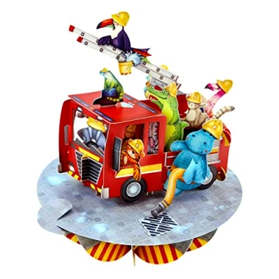 Afbeelding van 3D kaart Brandweerwagen Santoro London Pirouettes
