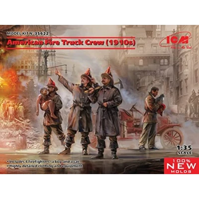 Afbeelding van 1:35 ICM 35622 American Fire Truck 1910s Plastic kit