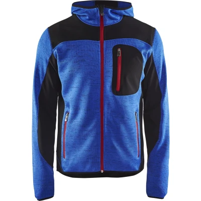 Afbeelding van Blaklader Gebreid vest met softshell 4930 2117 Mannen Kobaltblauw/Zwart XXL