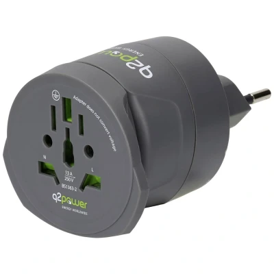Afbeelding van q2 Power 1.300100 TH Reisstekker