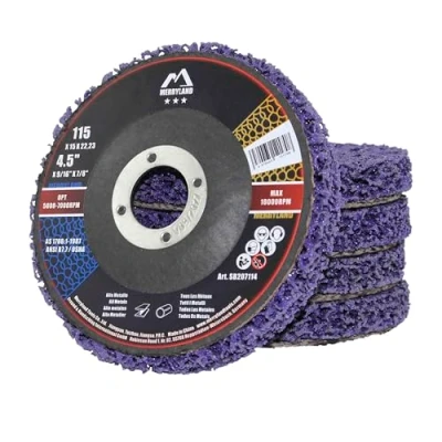 Afbeelding van Merryland Bravo Line SB207114 05 Stripschijf 115 mm Paars Reinigingsschijven CSD schijf 5 stuks, Metaal Roestvrij Staal IJzer,