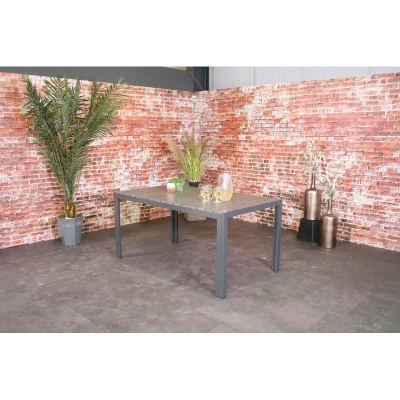 Afbeelding van Sensline Jersey Tuintafel Polywood 160 Antraciet