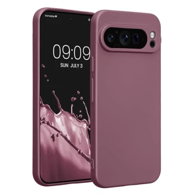 Afbeelding van kwmobile metallic telefoonhoesje van TPU geschikt voor Google Pixel 9 Pro XL Flexible case smartphone In lila