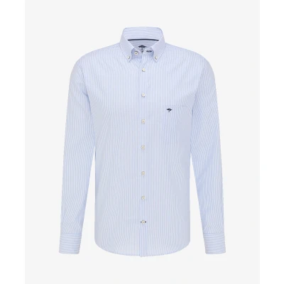 Afbeelding van FynchHatton Overhemd Oxford Blauw S