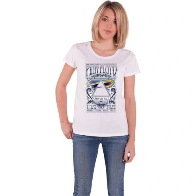 Afbeelding van Pink Floyd Carnegie Hall Poster Dames T shirt L Wit