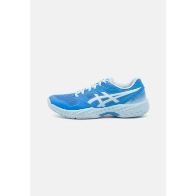 Afbeelding van Asics Gelcourt Hunter 3 Handbalschoenen, Dames, Maat: 38, Blue coast/white Textiel/ synthetisch