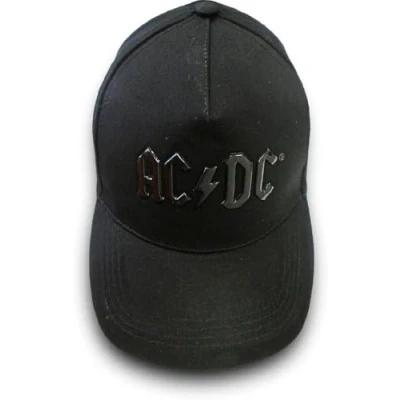 Afbeelding van AC/DC Snapback Pet Shiny Black Logo Zwart