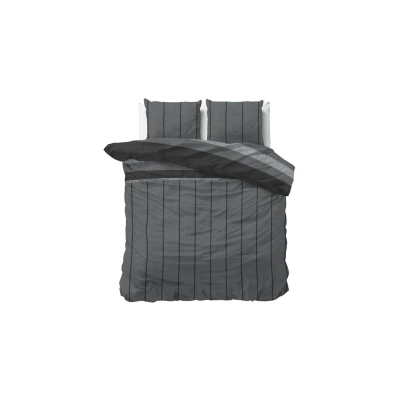 Afbeelding van Dekbedovertrek Kees 2 persoons (200x200/220 cm) KatoenPolyester katoen Grijs Sleeptime Ga naar Dekbed Discounter.nl &amp; Profiteer Nu