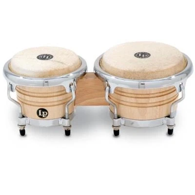 Image de Percussions Lp Latin Percussion Lpm199 Aw Bongos Mini Accordable Naturel