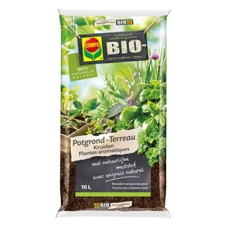 Afbeelding van COMPO Bio Potgrond Kruiden 100% organisch incl. organische meststof voor een rijke en smakelijke oogst zak 10L