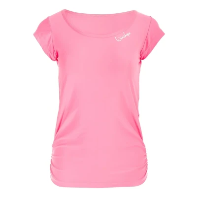 Afbeelding van Winshape Tshirt print, Dames, Maat: XXL, Neon pink