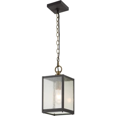 Afbeelding van Kichler LED Buiten Pendelarmatuur Lahden 1X E27 Max 60W IP44 Dimbaar Weathered Zinc