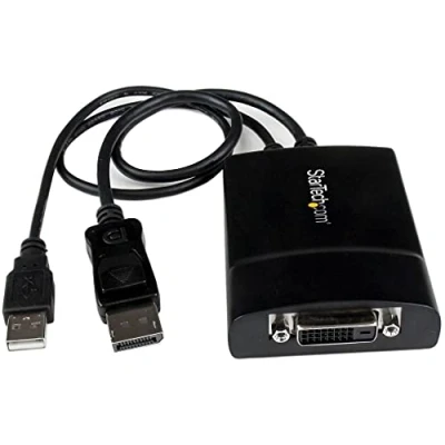 Afbeelding van StarTech.com DisplayPort naar Dual Link DVI Converter met USB/DP (mannelijk) D (vrouwelijk) voeding tot 2560x1600 (DP2DVID2)